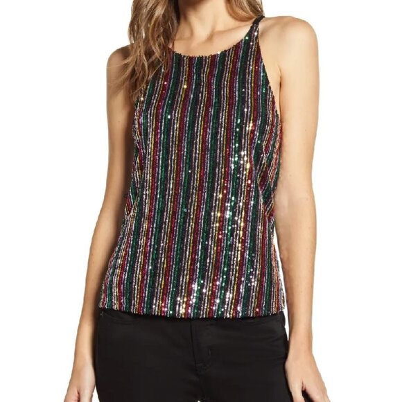 Sanctuary Cyber Sequin Tank - Picture 2 of 7